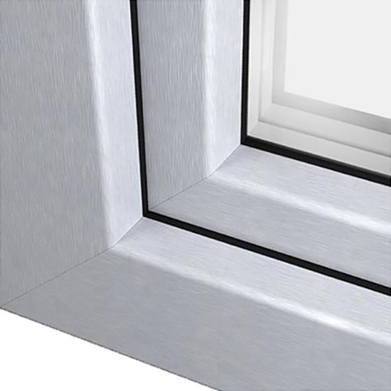Fenêtres PVC couleurs aluminium blanc