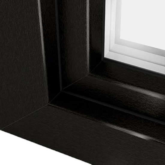 Fenêtres PVC couleurs brun noir