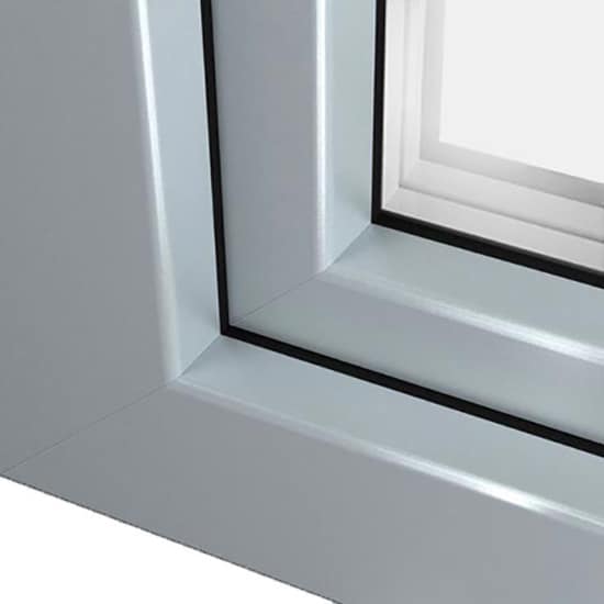 Fenêtres PVC couleurs gris argent