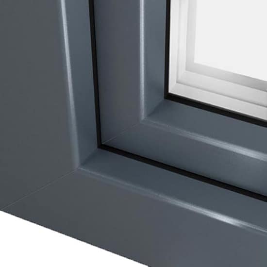 Fenêtres PVC couleurs gris basalte