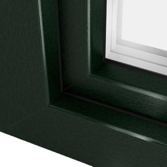 Fenêtres PVC couleurs vert sapin