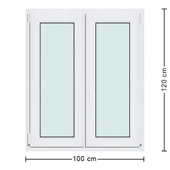 Fenêtres PVC de dimensions : 100x120cm