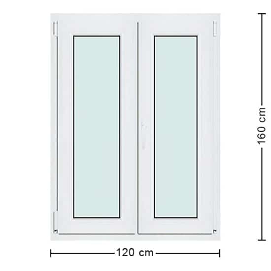 Fenêtres PVC de dimensions : 120x160cm