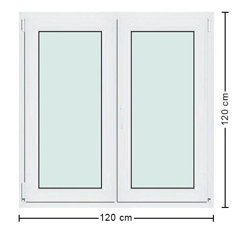 dimensions de la fenêtre pvc 120x120