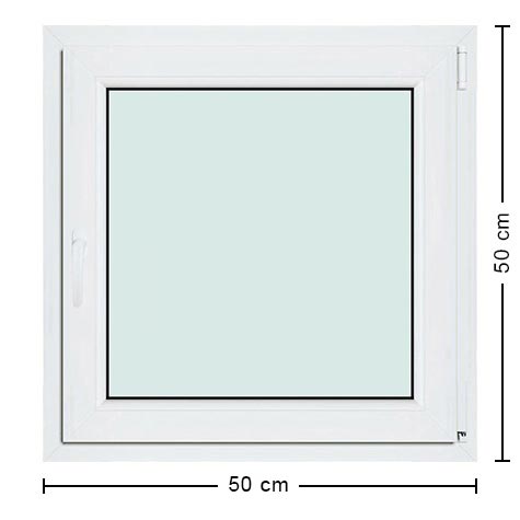 dimensions de la fenêtre pvc 50x50