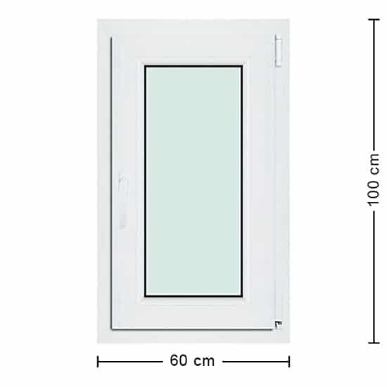 Fenêtres PVC de dimensions : 60x100cm