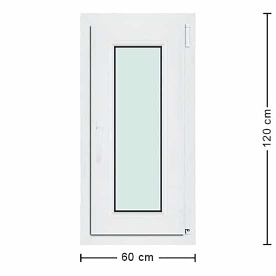 Fenêtres PVC de dimensions : 60x120cm