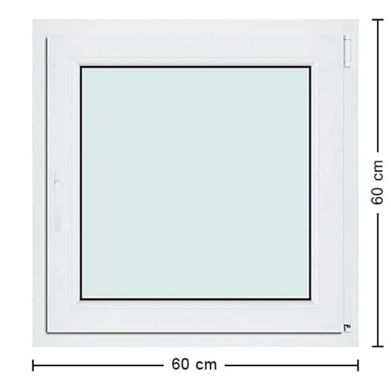 Fenêtres PVC de dimensions : 60x60cm