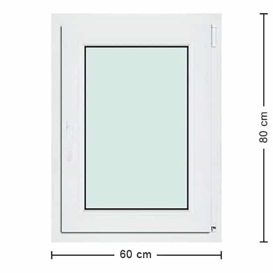 Fenêtres PVC de dimensions : 60x80cm