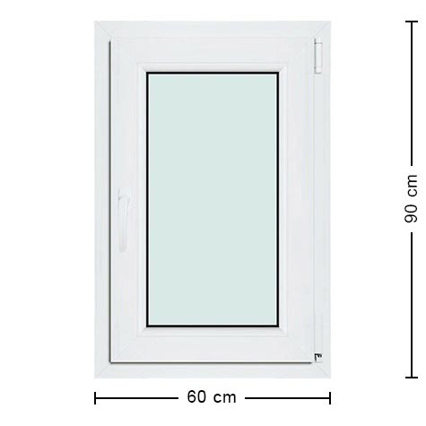dimensions de la fenêtre pvc 60x90