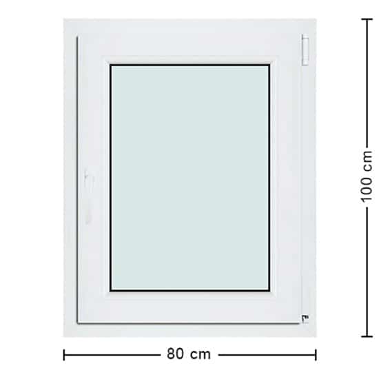 Fenêtres PVC de dimensions : 80x100cm