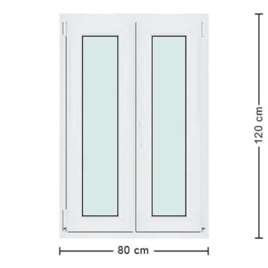 Fenêtres PVC de dimensions : 80x120cm