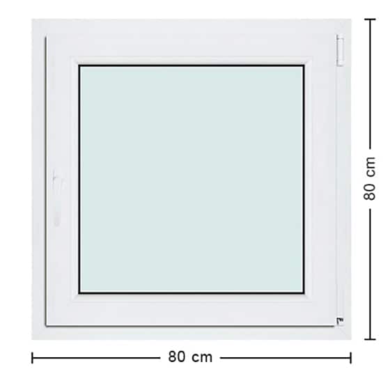 Fenêtres PVC de dimensions : 80x80cm