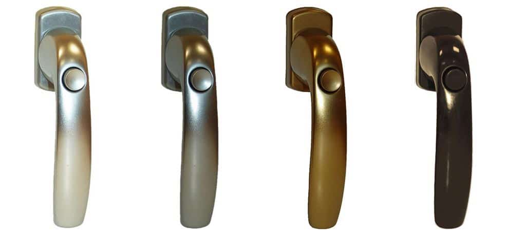 Poignée bouton poussoir : sécurité enfant pour fenêtre