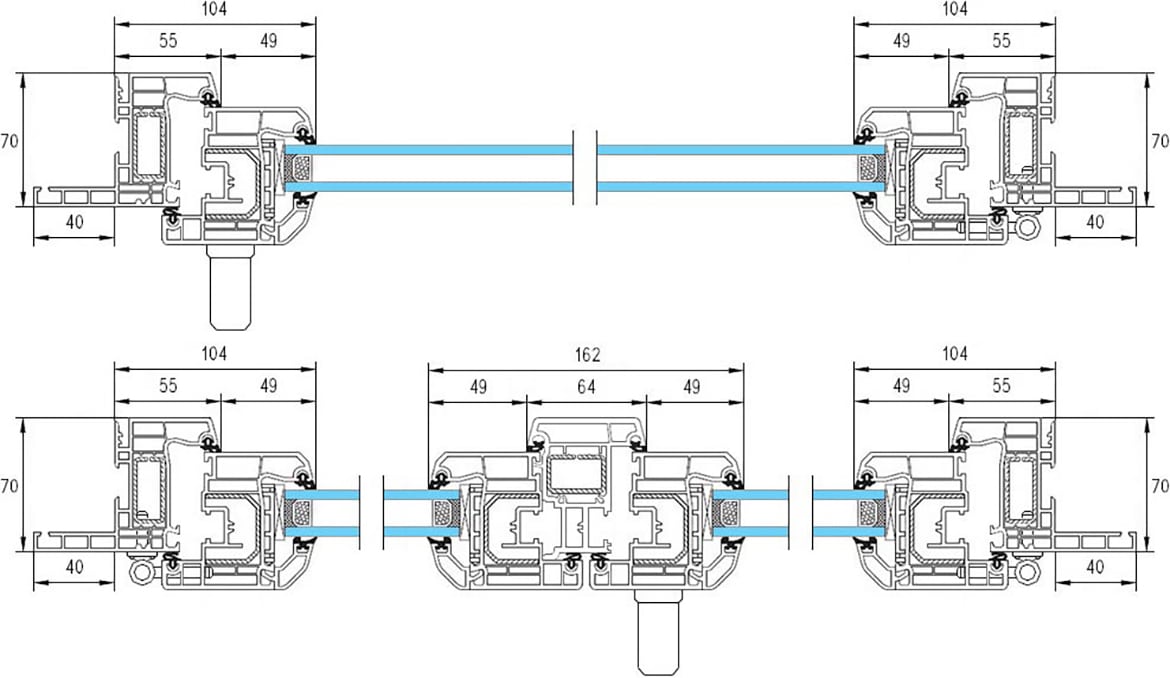 Fenêtres PVC rénovation croquis