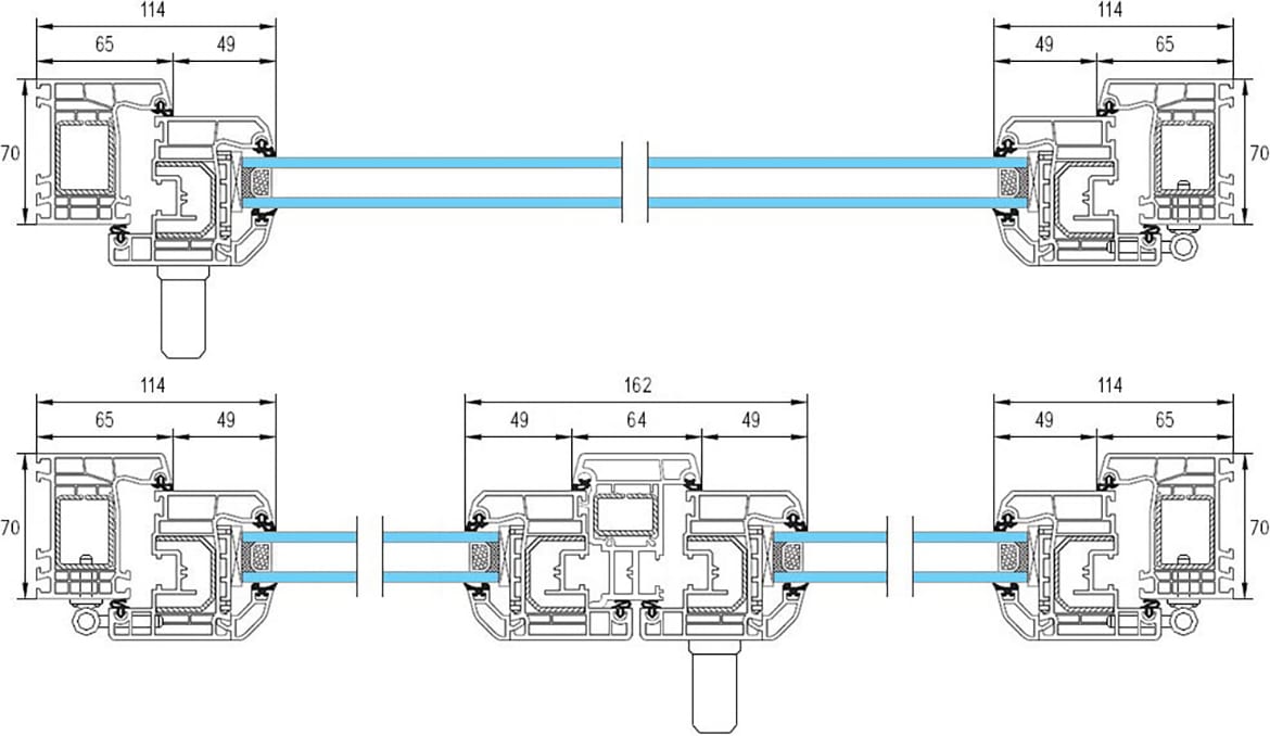 Fenêtres PVC standard croquis