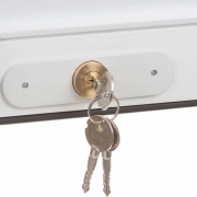 Serrure pour volets roulants 2 clés, verrouillage direct 6602 Prefer